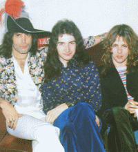 Freddie, John und Roger 1976